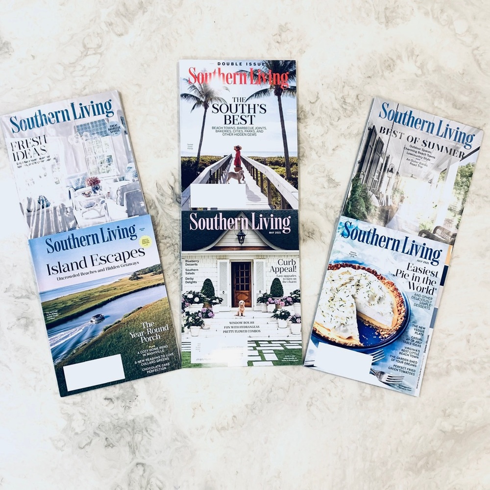 SOUTHERN LIVING Magazine Lot (6 Issues)